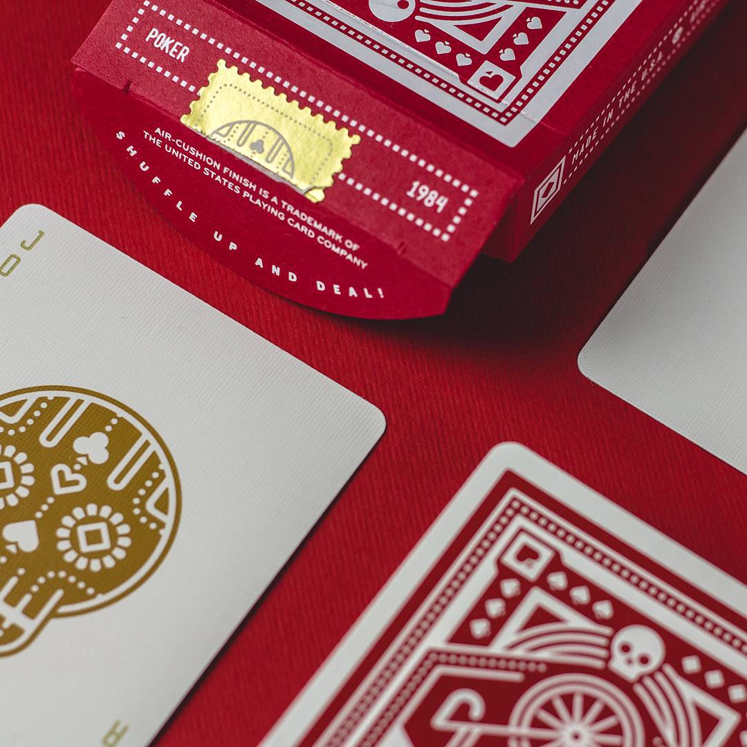Red Wheel Playing Cards by DKNG