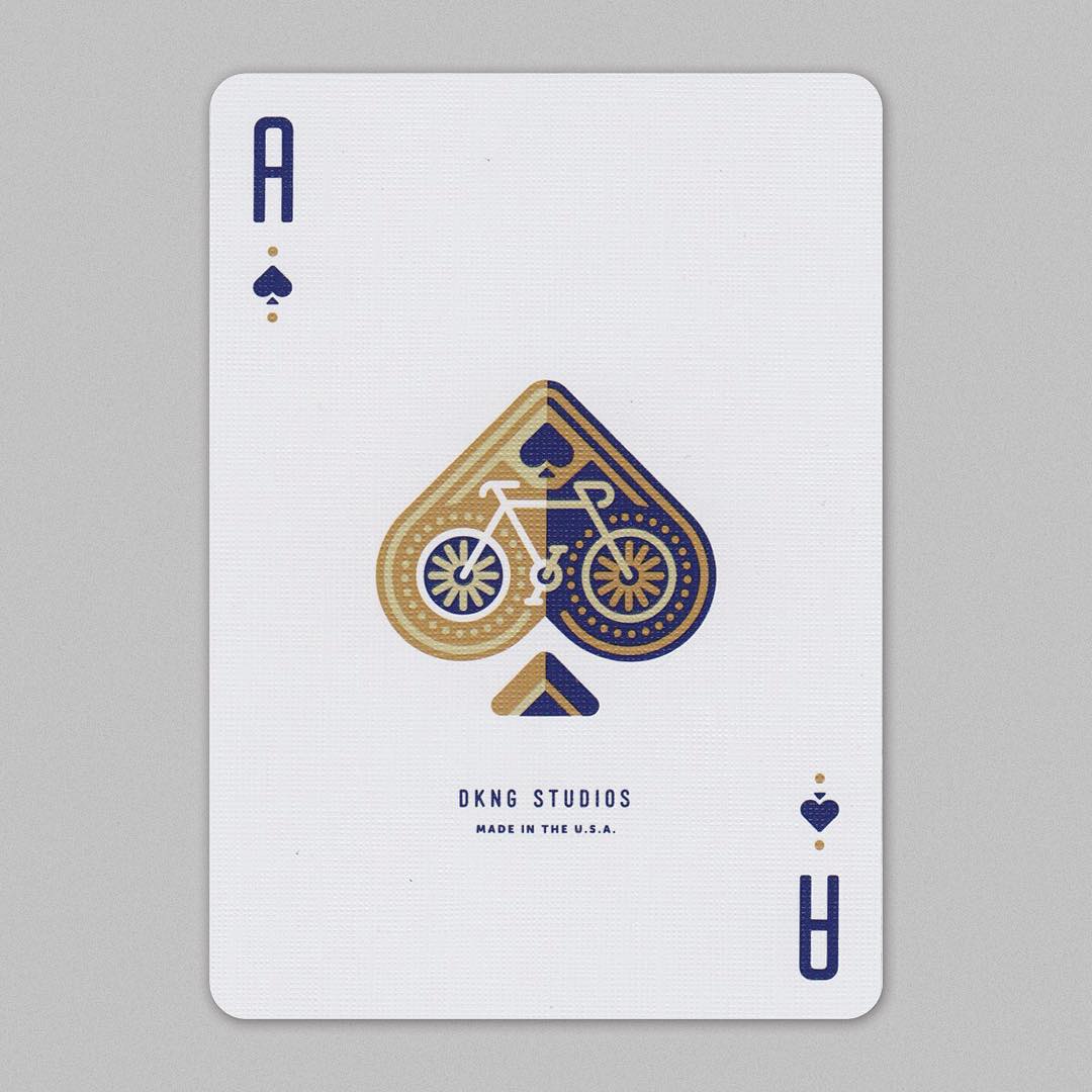 Red Wheel Playing Cards by DKNG