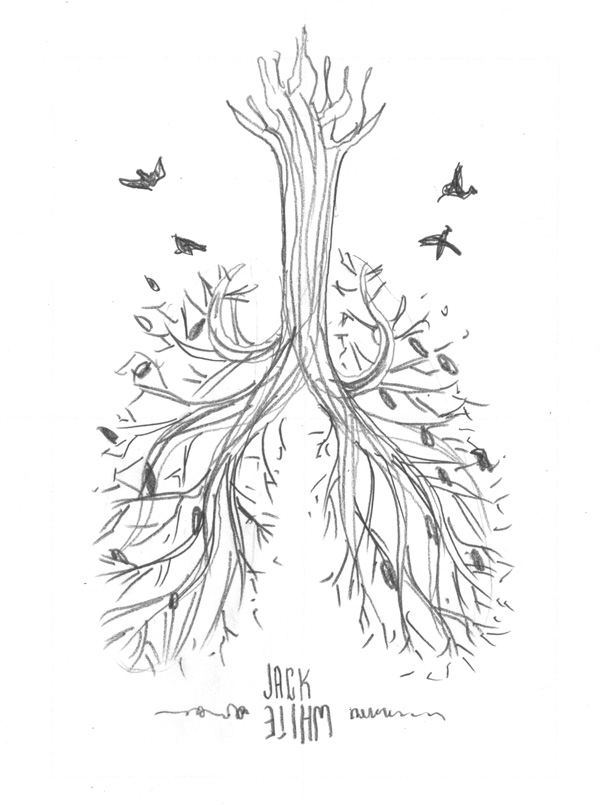 Jack White // Charlotte, NC poster by DKNG